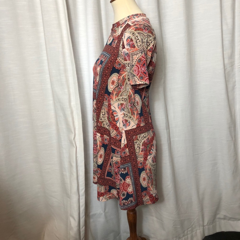 Bcbgeneration Patchwork Swing Dress Size Small - image 4